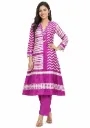 Royal Fuchsia Printed Kurta Set