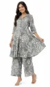 Grey Abstract Printed Outfit