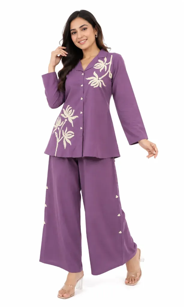 Lavender Floral Co-Ord Set