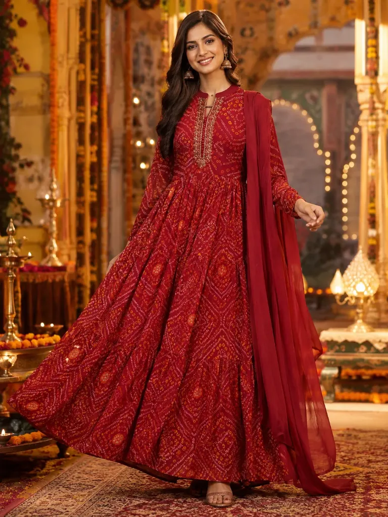 [RR40] Rang Mahal Flared Gown Set