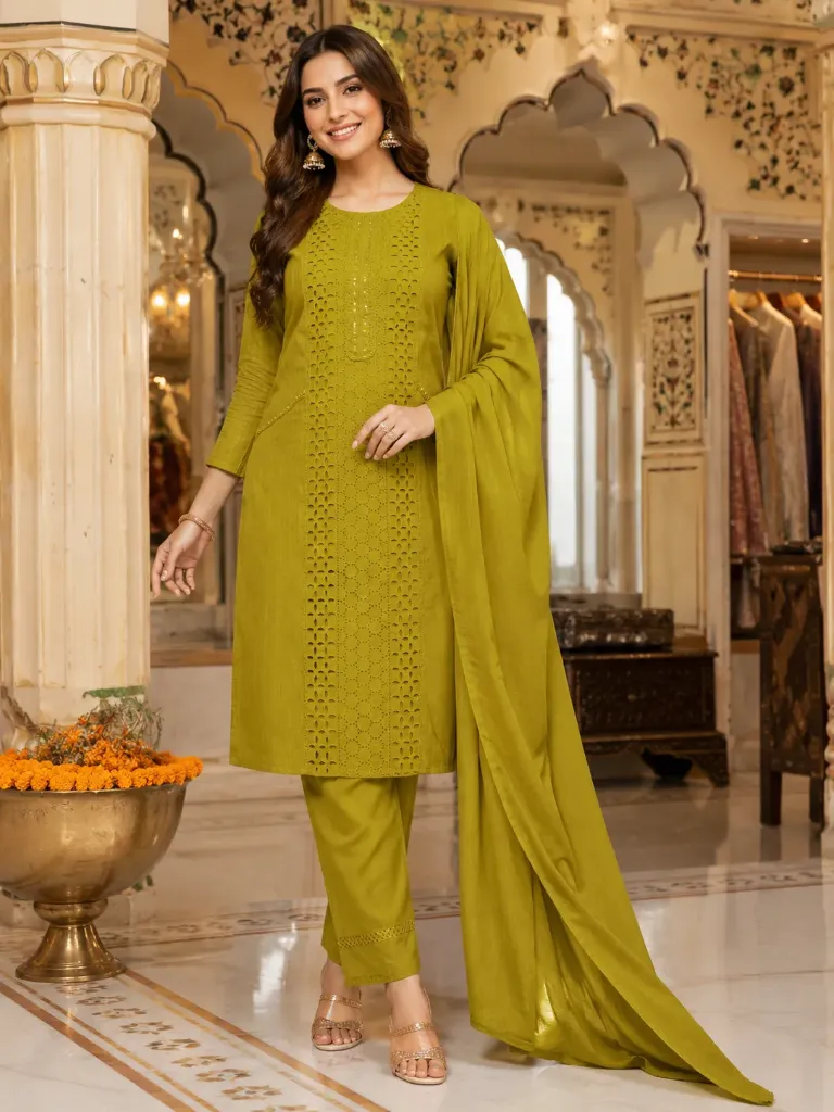 [OG38] Olive Grace Cotton Suit (38)
