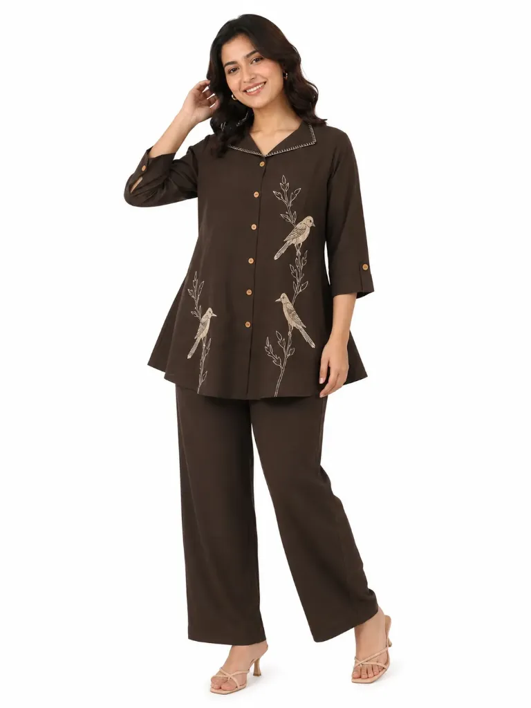 [CB38] Elegant Bird Motif Co-Ord (38)