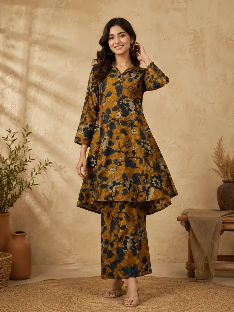 [MY42] Mustard Bloom Co-ord Set (42)